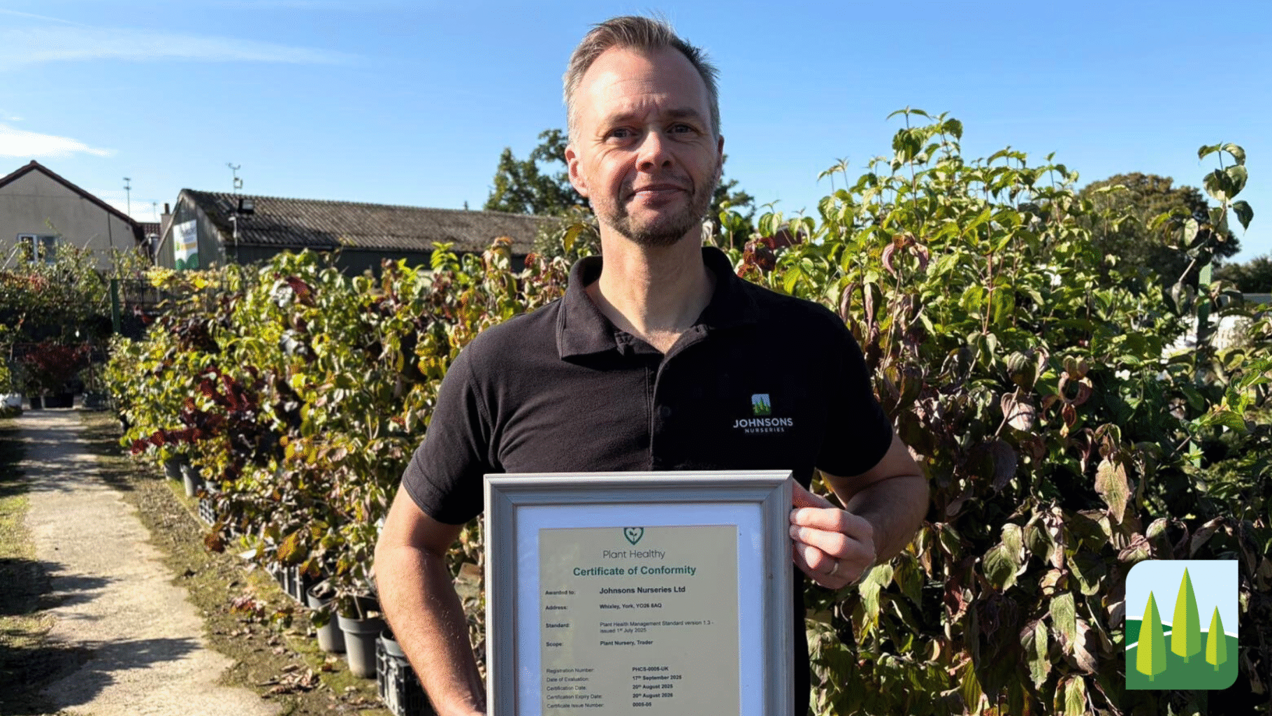 Johnsons Nurseries Ltd Celebrates Fifth Consecutive Year of Plant Healthy Accreditation